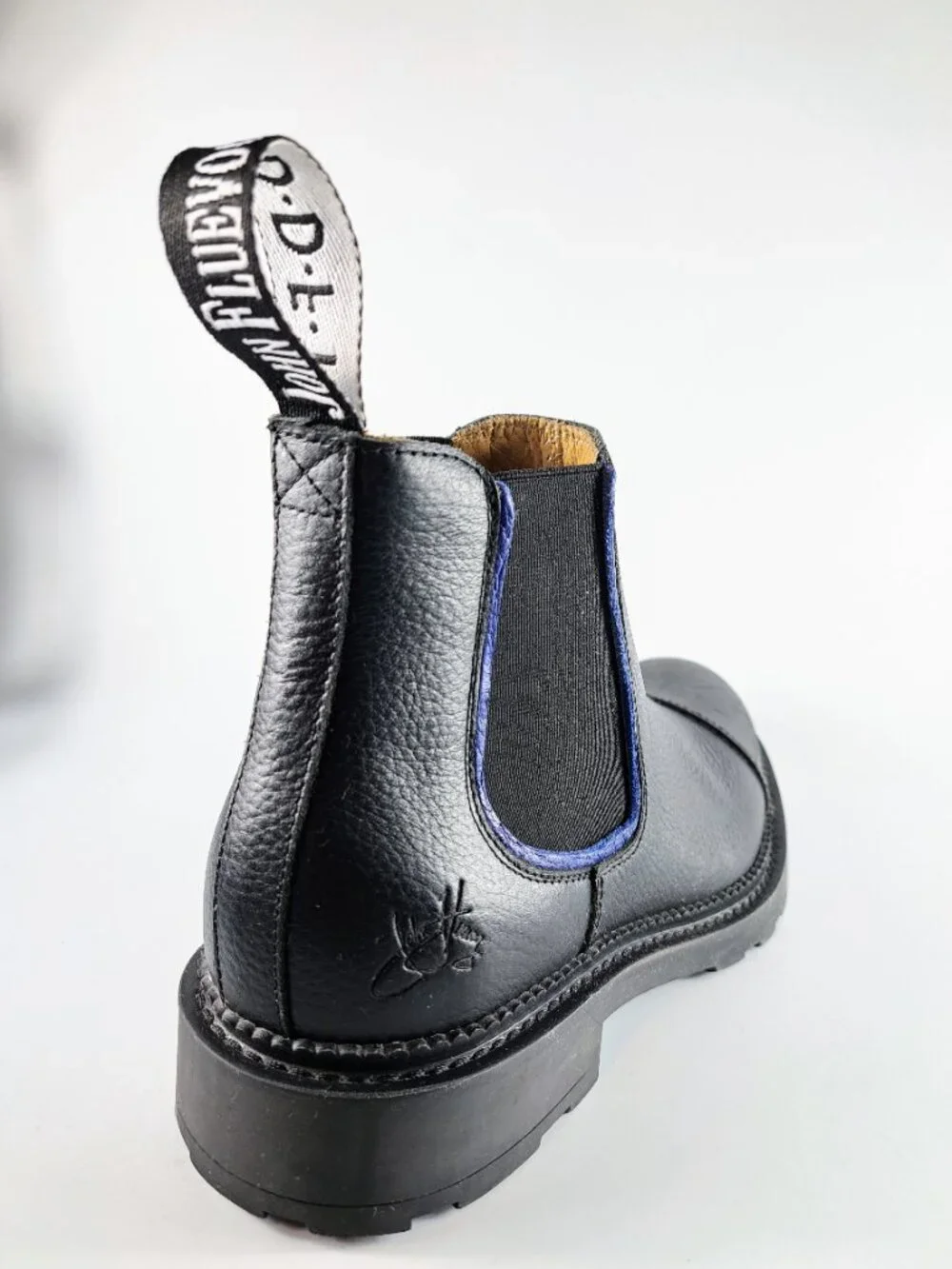 John Fluevog Guardian Angel Archie Black Chelsea Boots Unisex Size 6M